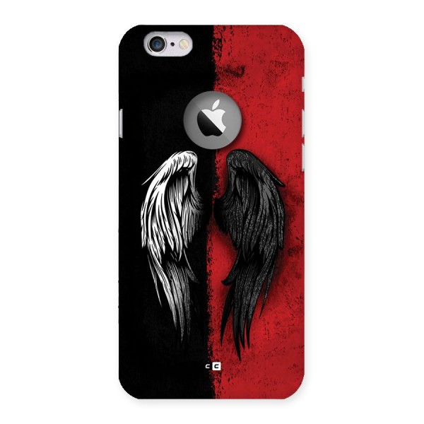 Angle Demon Wings Back Case for iPhone 6 Logo Cut