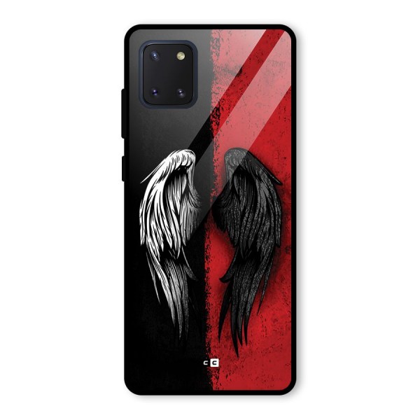 Angle Demon Wings Glass Back Case for Galaxy Note 10 Lite