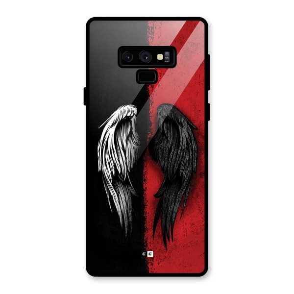 Angle Demon Wings Glass Back Case for Galaxy Note 9