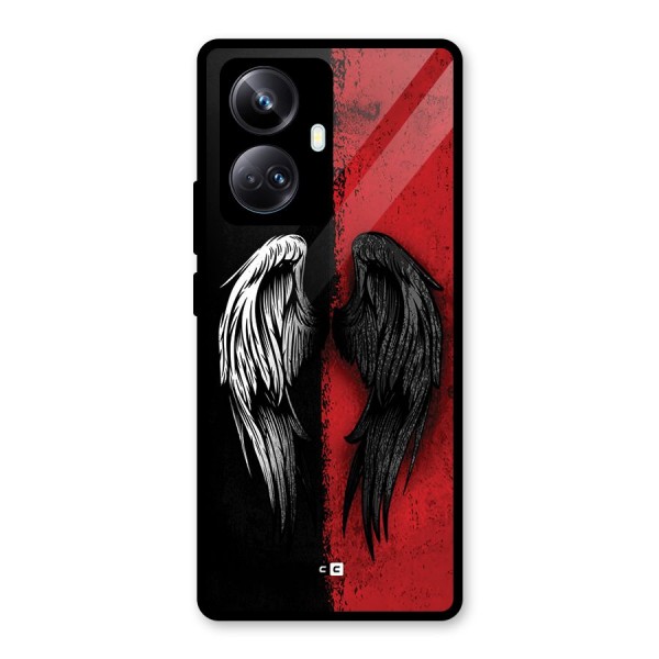 Angle Demon Wings Glass Back Case for Realme 10 Pro Plus