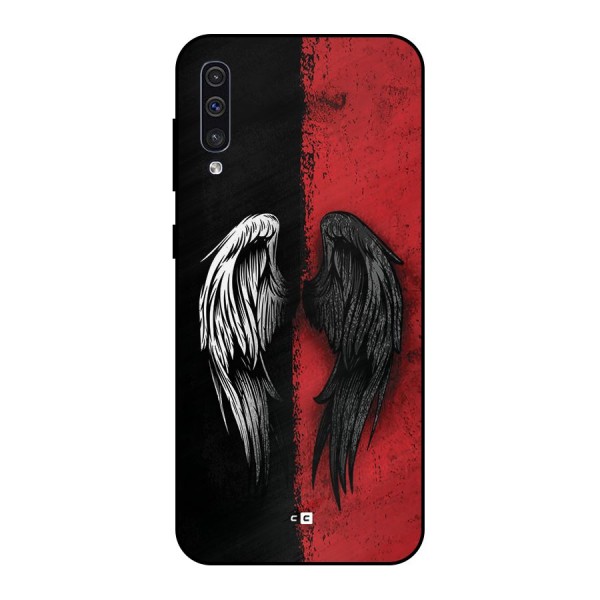 Angle Demon Wings Metal Back Case for Galaxy A30s