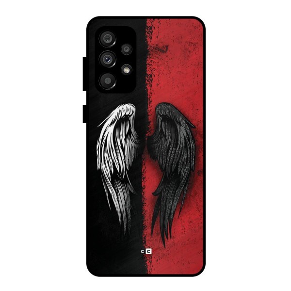 Angle Demon Wings Metal Back Case for Galaxy A73 5G