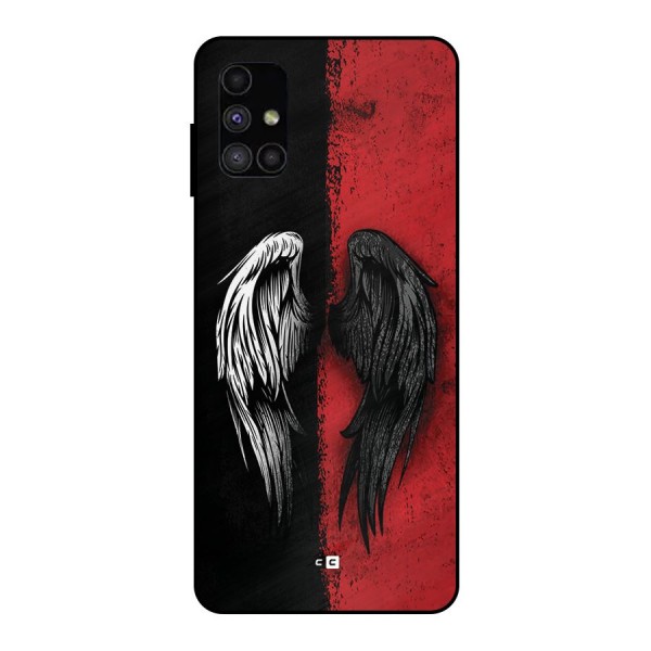Angle Demon Wings Metal Back Case for Galaxy M51