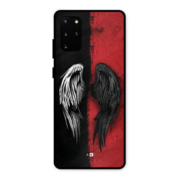 Angle Demon Wings Metal Back Case for Galaxy S20 Plus