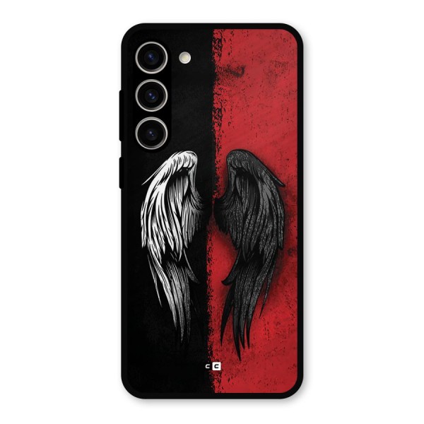 Angle Demon Wings Metal Back Case for Galaxy S23 Plus