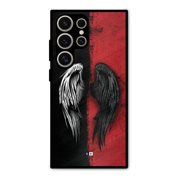 Angle Demon Wings Metal Back Case for Galaxy S24 Ultra