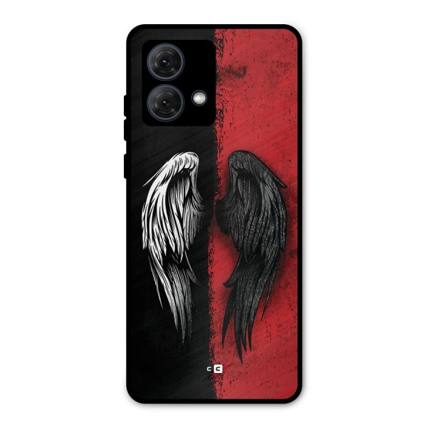 Angle Demon Wings Metal Back Case for Moto G84