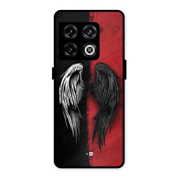 Angle Demon Wings Metal Back Case for OnePlus 10 Pro 5G