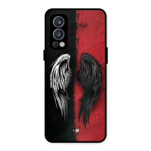 Angle Demon Wings Metal Back Case for OnePlus Nord 2 5G