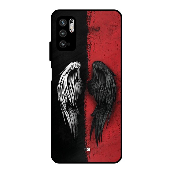 Angle Demon Wings Metal Back Case for Poco M3 Pro 5G