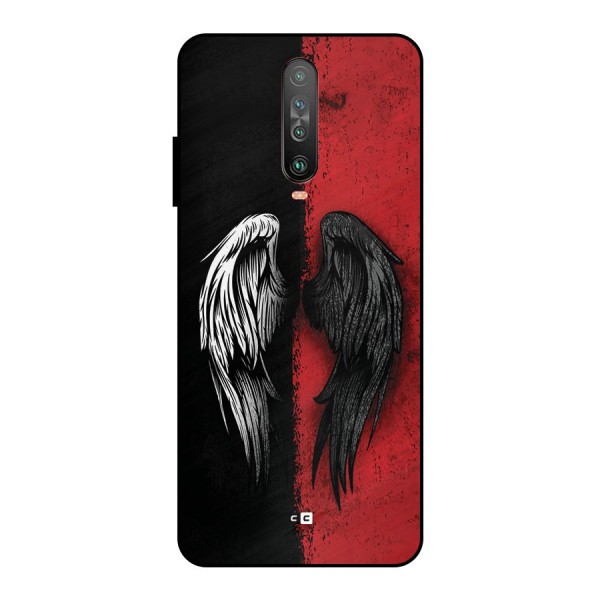 Angle Demon Wings Metal Back Case for Poco X2