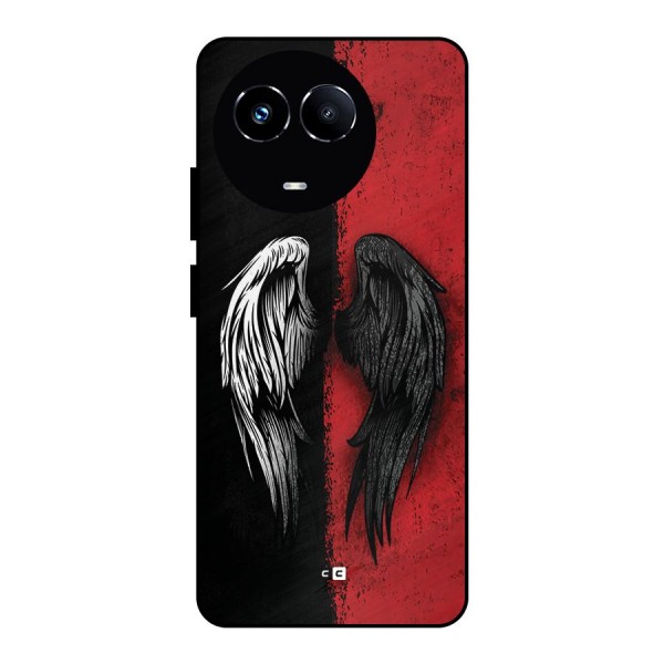 Angle Demon Wings Metal Back Case for Realme 11X