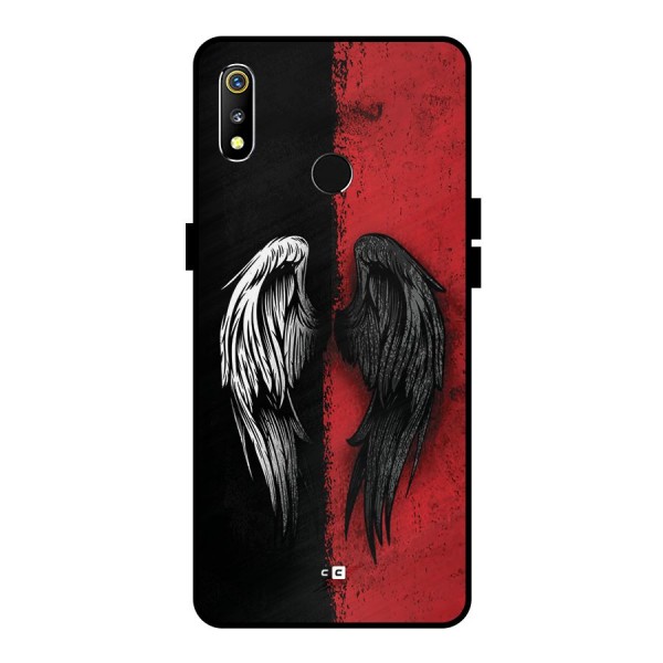 Angle Demon Wings Metal Back Case for Realme 3i