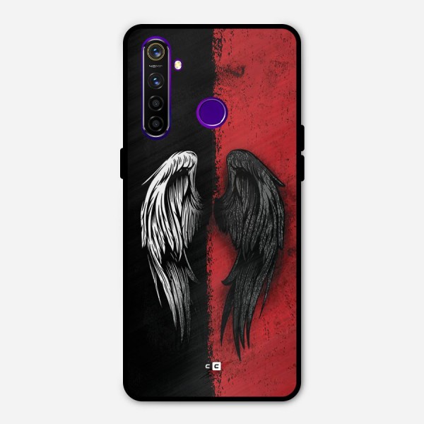 Angle Demon Wings Metal Back Case for Realme 5 Pro