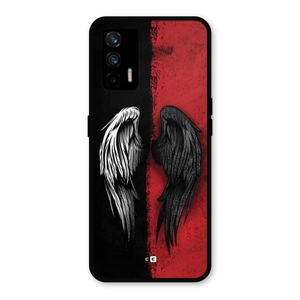 Angle Demon Wings Metal Back Case for Realme X7 Max
