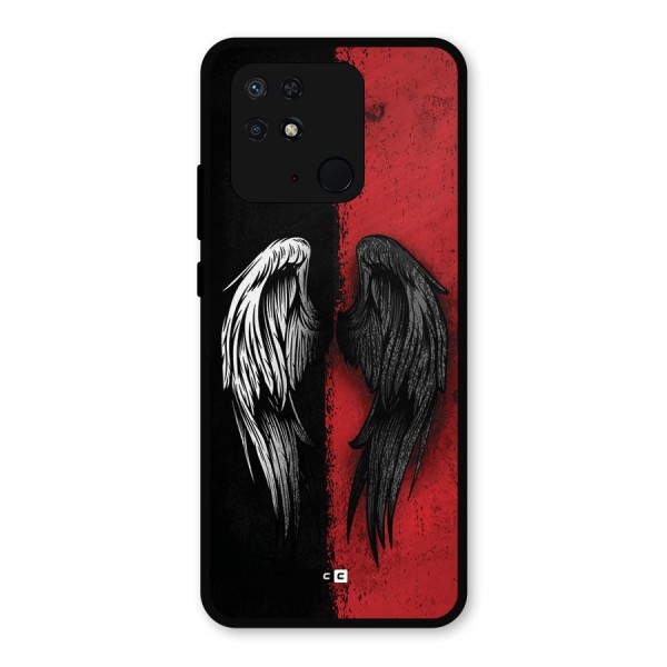Angle Demon Wings Metal Back Case for Redmi 10 Power