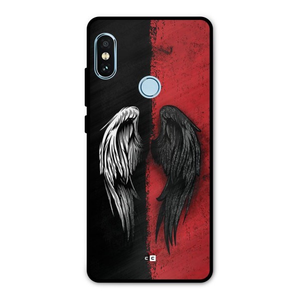 Angle Demon Wings Metal Back Case for Redmi Note 5 Pro