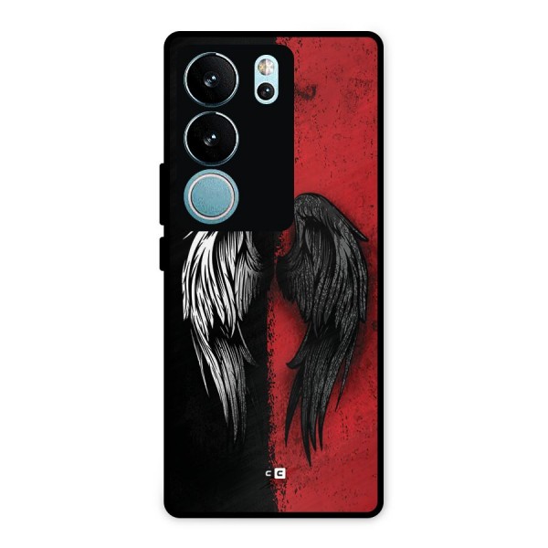 Angle Demon Wings Metal Back Case for Vivo V29