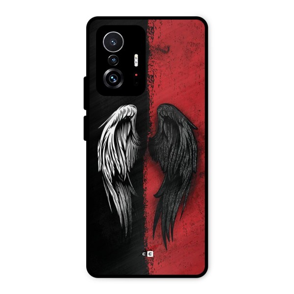 Angle Demon Wings Metal Back Case for Xiaomi 11T Pro