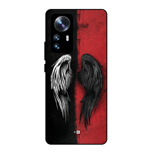 Angle Demon Wings Metal Back Case for Xiaomi 12 Pro