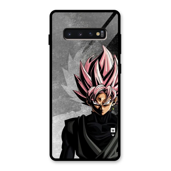 Angry Goku Glass Back Case for Galaxy S10 Plus