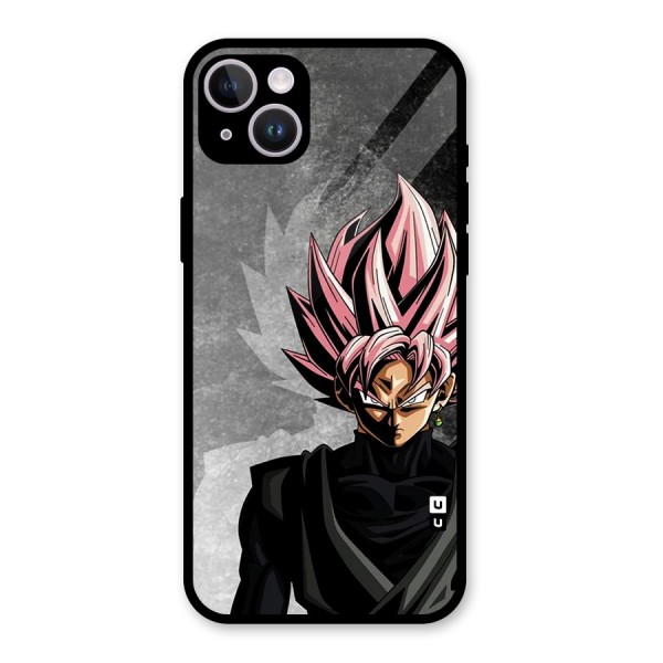 Angry Goku Glass Back Case for iPhone 14 Plus