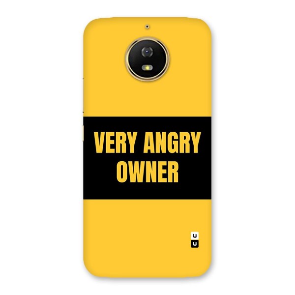 Angry Owner Back Case for Moto G5s