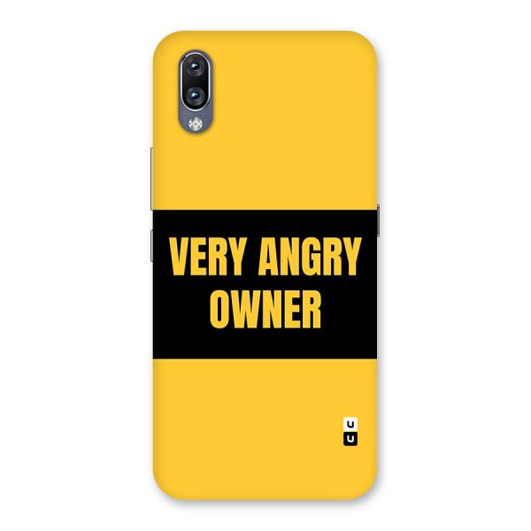 Angry Owner Back Case for Vivo NEX
