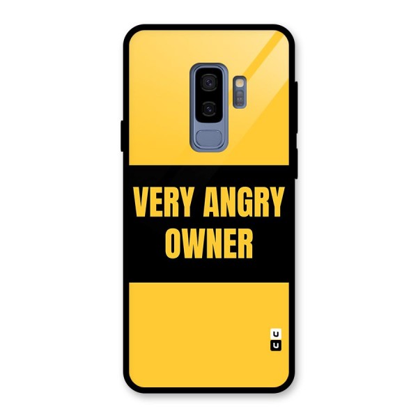 Angry Owner Glass Back Case for Galaxy S9 Plus