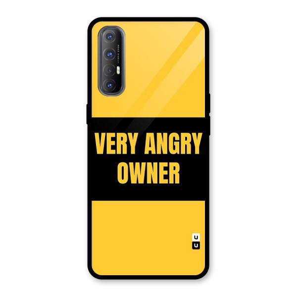 Angry Owner Glass Back Case for Oppo Reno3 Pro