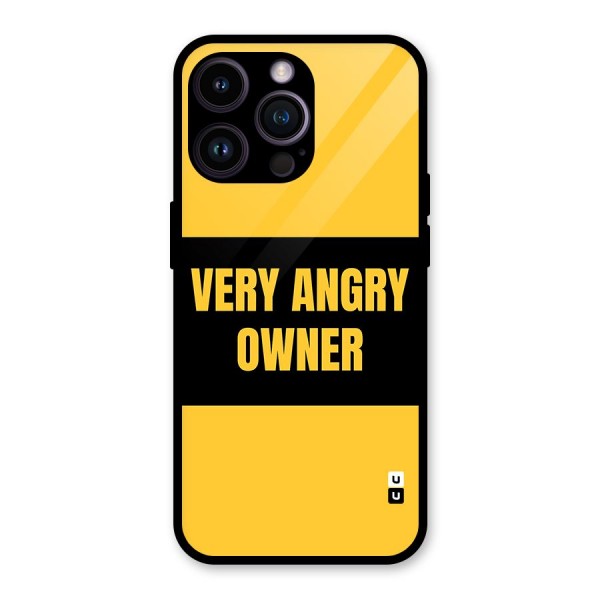 Angry Owner Glass Back Case for iPhone 14 Pro Max