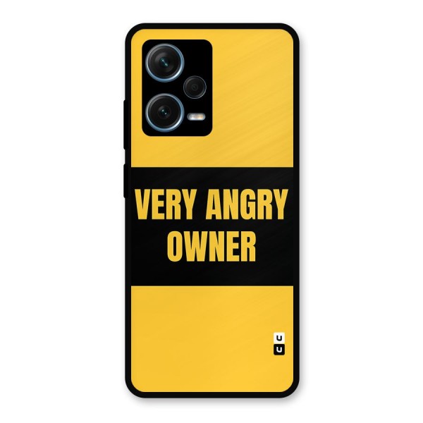Angry Owner Metal Back Case for Redmi Note 12 Pro Plus 5G