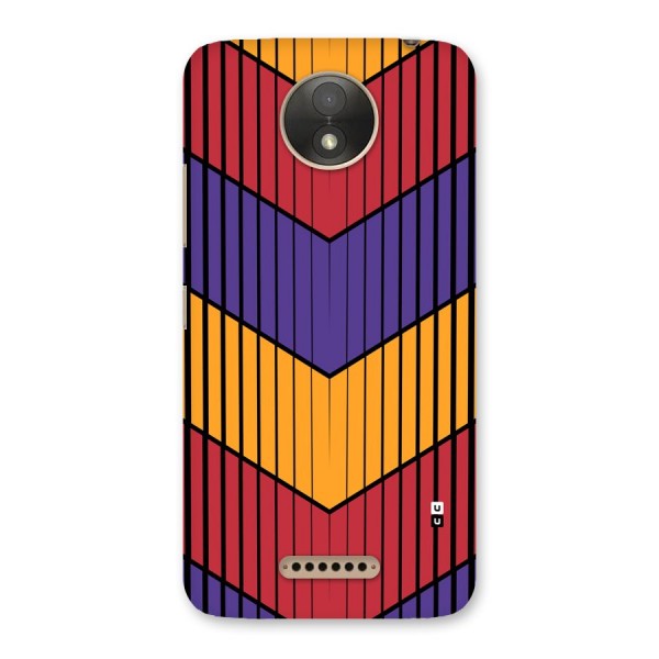 Angular Stripes Back Case for Moto C Plus