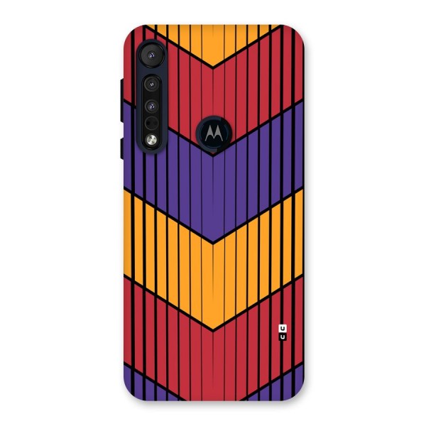 Angular Stripes Back Case for Motorola One Macro