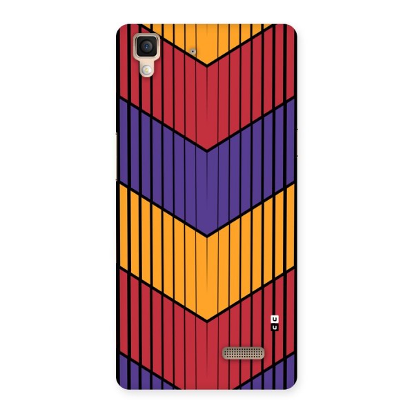 Angular Stripes Back Case for Oppo R7