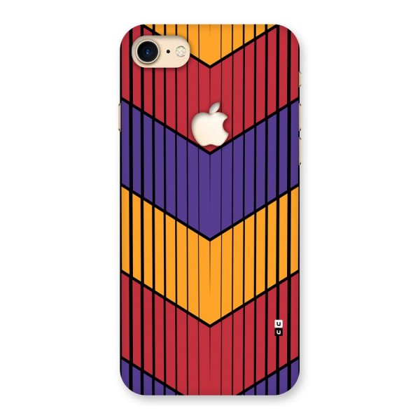 Angular Stripes Back Case for iPhone 7 Apple Cut