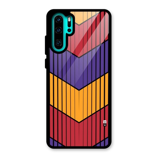 Angular Stripes Glass Back Case for Huawei P30 Pro