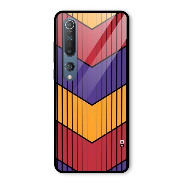 Angular Stripes Glass Back Case for Mi 10