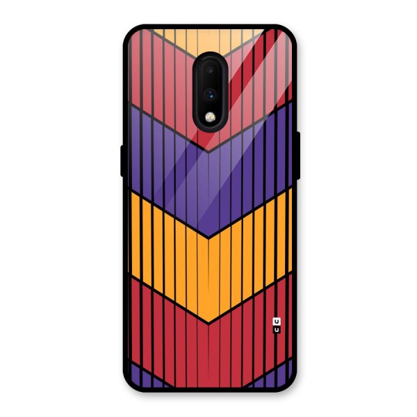 Angular Stripes Glass Back Case for OnePlus 7