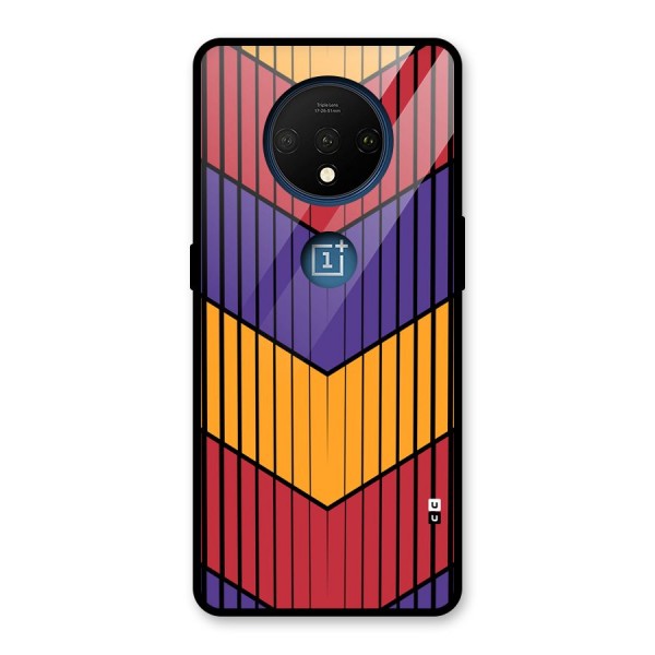 Angular Stripes Glass Back Case for OnePlus 7T