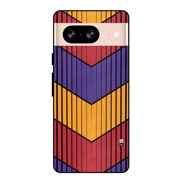 Angular Stripes Metal Back Case for Google Pixel 8