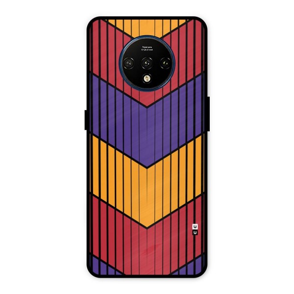 Angular Stripes Metal Back Case for OnePlus 7T