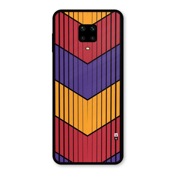 Angular Stripes Metal Back Case for Redmi Note 9 Pro Max