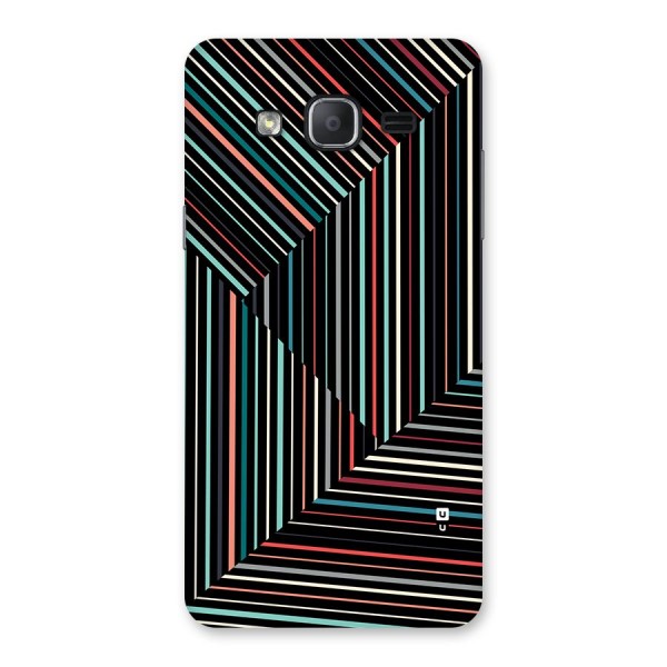 Angulars Stripes Back Case for Galaxy On7 2015