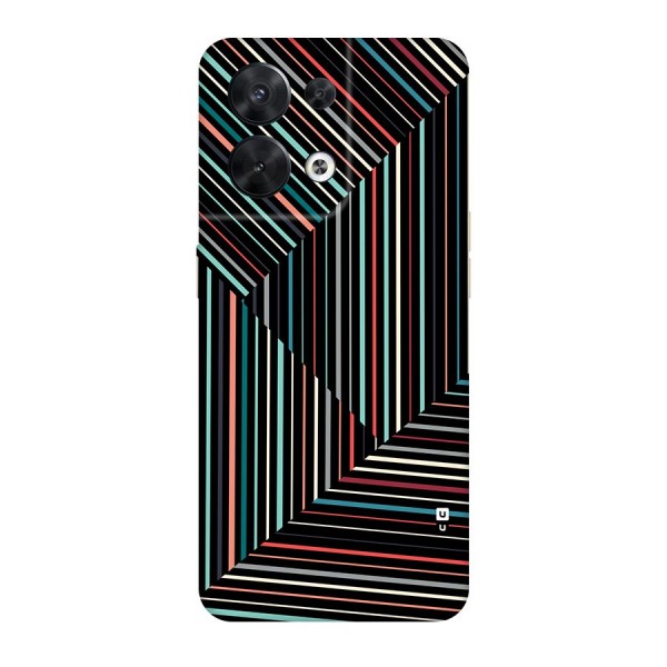 Angulars Stripes Back Case for Oppo Reno8 5G
