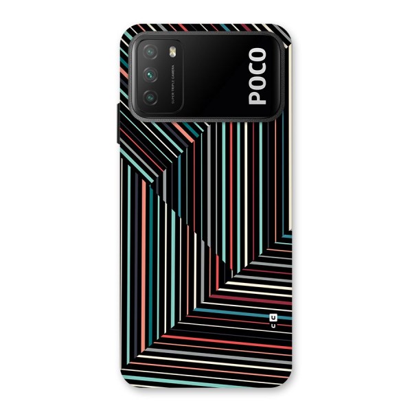 Angulars Stripes Back Case for Poco M3