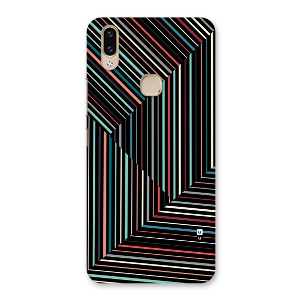 Angulars Stripes Back Case for Vivo V9 Youth