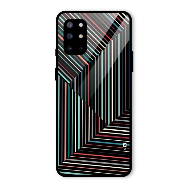 Angulars Stripes Glass Back Case for OnePlus 8T