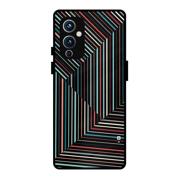 Angulars Stripes Metal Back Case for OnePlus 9