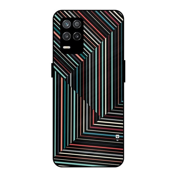 Angulars Stripes Metal Back Case for Realme 9 5G